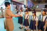 Student 9-10 Years Old, Teacher Award In Scouting, Scout Camp In Bangkok Thailand Stock Photo