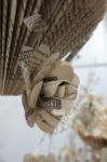 Artistic Flower Display Made Of Paper At The Millennium Centre I Stock Photo