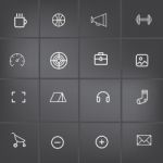 Outline Icon Set For Graphic Design  Illustration Eps 10 Stock Photo