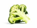 Broccoli Vegetable Isolated On White Background Stock Photo