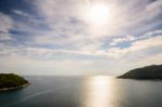 High Angle View Island And Andaman Sea Stock Photo