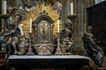 Detail Of The Silver Tomb Of St John Of Nepomuk In St Vitus Cath Stock Photo