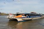 Riverbus On The River Thames Stock Photo