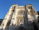 Facade Of The Cathedral Of St Andrew In Bordeaux Stock Photo