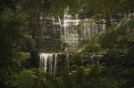 Russell Falls In Mount Field National Park Stock Photo