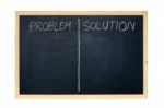 Problem And Solution Stock Photo