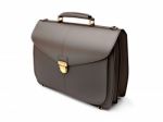 Black Business Briefcase Isolated Stock Photo