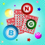 Bingo Card And Ball Stock Photo