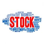 Business & Finance Related Word Cloud Background Stock Photo