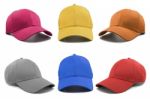 Group Of The Colorful Fashion Caps Stock Photo