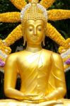 Golden Buddha Statue Stock Photo