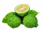 Bergamot Isolated On The White Background Stock Photo