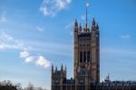 View Of The Houses Of Parliament In London Stock Photo