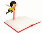 spelling Bee Writing on notebook Stock Photo