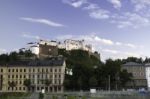 Hohensalzburg Fortress In Salzburg Stock Photo