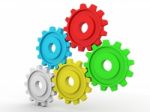 3d Gear Wheel Stock Photo