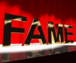 Fame Word Stock Photo