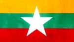 Myanmar Flag Collection Burma Flag Stock Photo