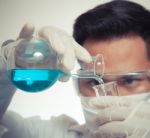 Scientists Are Experimenting Stock Photo