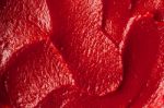 Tomato Paste Texture Close-up Stock Photo