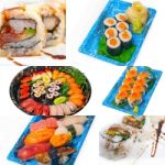 Japanese Sushi Collage Stock Photo