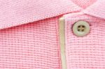 Close Up New Men's Pink Polo T-shirt Stock Photo