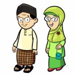 Illustration Of Adult Malay Cartoon -  Illustration Stock Photo