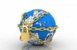 Earth Globe Close In Chain And Padlock Stock Photo