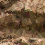 Copper Brown Abstract Low Polygon Background Stock Photo