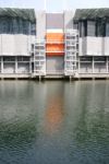 Modern Oceanarium Building In Lisbon, Portugal Stock Photo