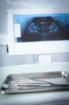 Dentist X-ray Film Stock Photo