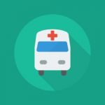 Medical Flat Icon. Ambulance Stock Photo