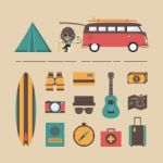 Camping Equipment Stock Photo