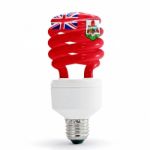 Flag Of Bermuda On Bulb Stock Photo