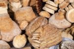 Fresh Assortment Of Baked Bread Varieties Stock Photo