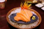 Salmon Sashimi Stock Photo