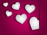 Background Hearts Indicates Valentine Day And Abstract Stock Photo