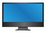 Computer Monitor Isolated Stock Photo