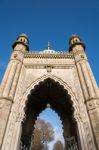 View Of The Royal Pavilion In Brighton Stock Photo