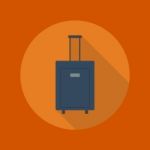 Travel Flat Icon. Luggage Stock Photo