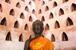 Buddha Image At Wat Si Saket In Vientiane, Laos Stock Photo