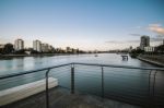 Brisbane, Australia - Sunday 22nd July, 2018: View Of The Brisbane River And New Farm Area At Night On Sunday 22nd July, 2018 Stock Photo