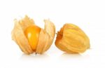 Physalis Fruit Isolated On The White Background Stock Photo