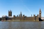 Big Ben And The Houses Of Parliament In London Stock Photo