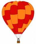 Hot Air Balloon Illustration Isolated Stock Photo