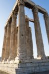 Temple Of Zeus In Athens Stock Photo