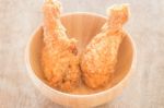 Fast Food With Fried Chicken In A Bowl Stock Photo