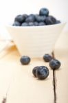 Fresh Blueberry Bowl Stock Photo