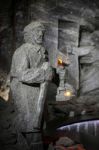 Wieliczka Salt Mine Near Krakow Stock Photo