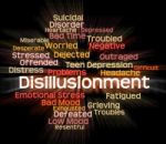 Disillusionment Word Means World Weary And Cynical Stock Photo